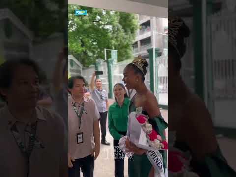 Miss Universe Philippines 2024 Chelsea Manalo homecoming in her alma mater DLSAU
