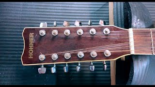 Video thumbnail for Beautiful 1988 Hohner 12 string PART ONE with a collapsed body. by Lennon Luthier & Georgie Girl