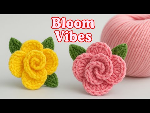 “Easy Crochet Flower Tutorial 🌸 Make Mini Flowers for Hair Clips & Accessories | Step-by-Step”