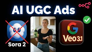 Google's NEW Veo 3.1 is the King of AI UGC Ads (n8n No-Code Automations)