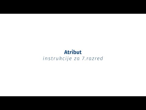 Instrukcije iz jezika - 7. razred - Atribut