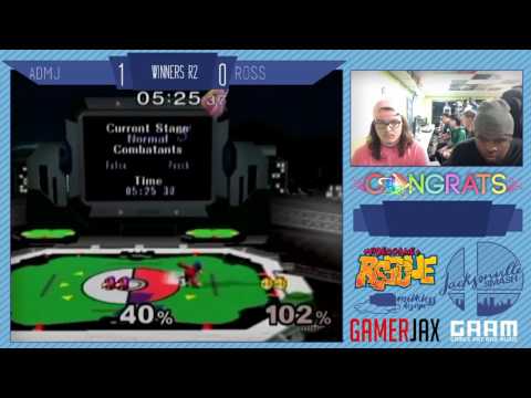 Jax Smash Weekly 1/5 - ADMJ(Peach) Vs Ross(Marth/Falco) - Melee Winners R3