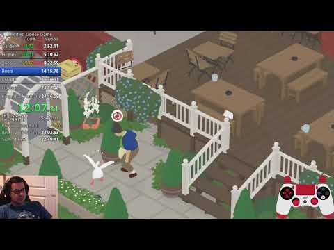 Untitled Goose Game - 100% co-op Speedrun w/ Thundar001 - 23:23 [WR]