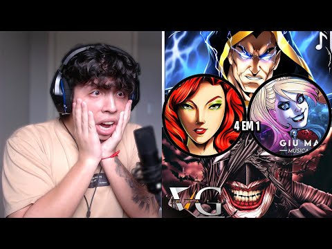 REACT Batman Que Ri, ADÃO NEGRO, Rainha de Gotham 👑 & Beijo Mortal (Hera Venenosa - DC Comics)