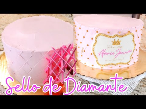 Testing Diamond Stamp 🔶️ for cake