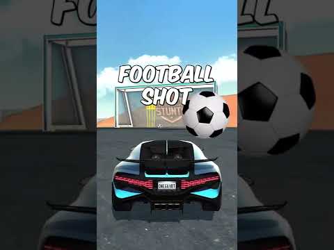 Bugatti Football Shot Car Stunt Races Mega Ramps