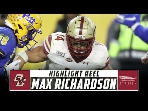 Boston College LB Max Richardson Highlight Reel - 2019 Season | Stadium