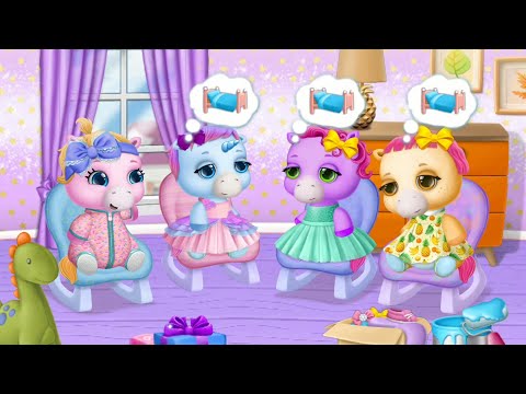 Fun Baby Pony Care Kids Game - Pony Sister Care, Horse Animal Dress Up Decoration Games For Babies