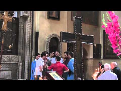 Tbilisi Young Men Singing in Street and In Cathedral