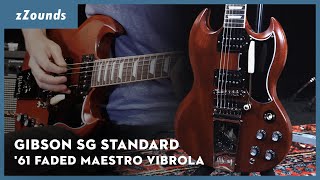 Video thumbnail for Gibson SG Standard '61 Faded Maestro Vibrola | zZounds by zZounds