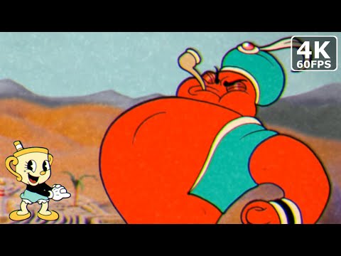 Cuphead | Djimmi the Great Boss Fight (Ms. Chalice, DLC Weapons)
