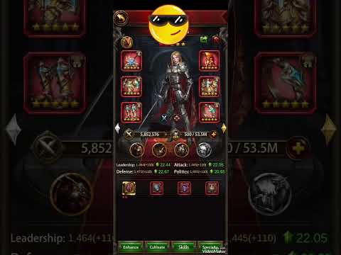 Evony:The King's Return - How to make two 5.8 M power Generals without civilization equipments