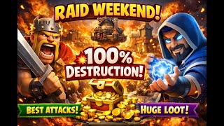 Clash of Clans Capital Raid Weekend Gameplay | Easy 3 Star Attacks