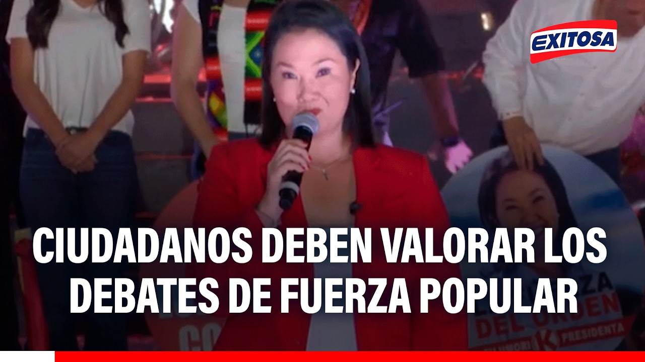 🔴🔵Ciudadanos deben valorar lo que Fuerza Popular ofreció en los debates, señala Diethell Columbus