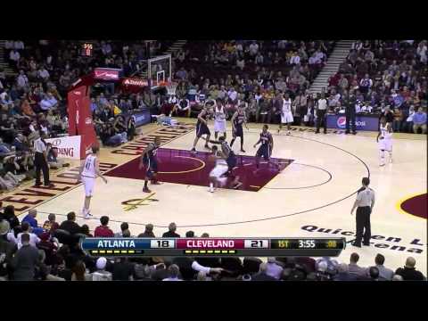 Josh Smith 6 monster blocks vs Cleveland Cavaliers full highlights 01/10/2013 HD