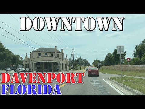 Davenport - Florida - 4K Downtown Drive