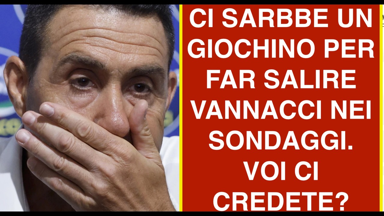 CI SARBBE UN GIOCHINO PER FAR SALIRE VANNACCI NEI SONDAGGI. VOI CI CREDETE?