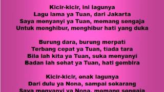 KICIR KICIR Lagu dan Tari Nusantara Lagu Anak...