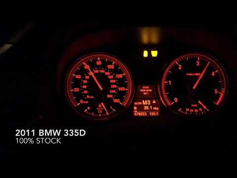 2011 BMW 335d stock vs tuned with 1/4 mile