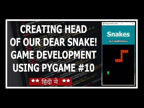 Creating The Head Of Our Snake Python Game Development Using Pygame In Hindi 10