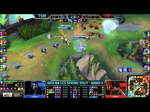 TSM WildTurtle - The long range dragon steal! - TSM vs TIP - NA LCS Spring 2015 - W3D2 - LoL