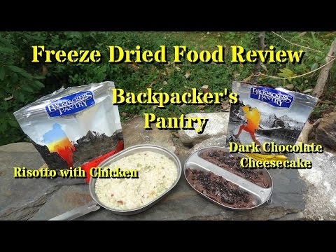 Freeze Dried Review: Backpacker's Pantry Risotto with Chicken and Dark Chocolate Cheesecake