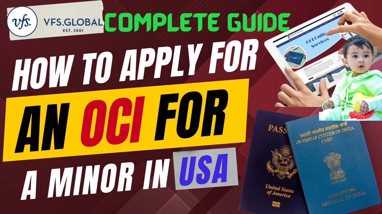 How to apply for an OCI for a US Born Minor? #MinorOCI #oci