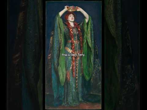 Beautiful dress 💚 Ellen Terry as Lady Macbeth by Sargent #history #art #painting
