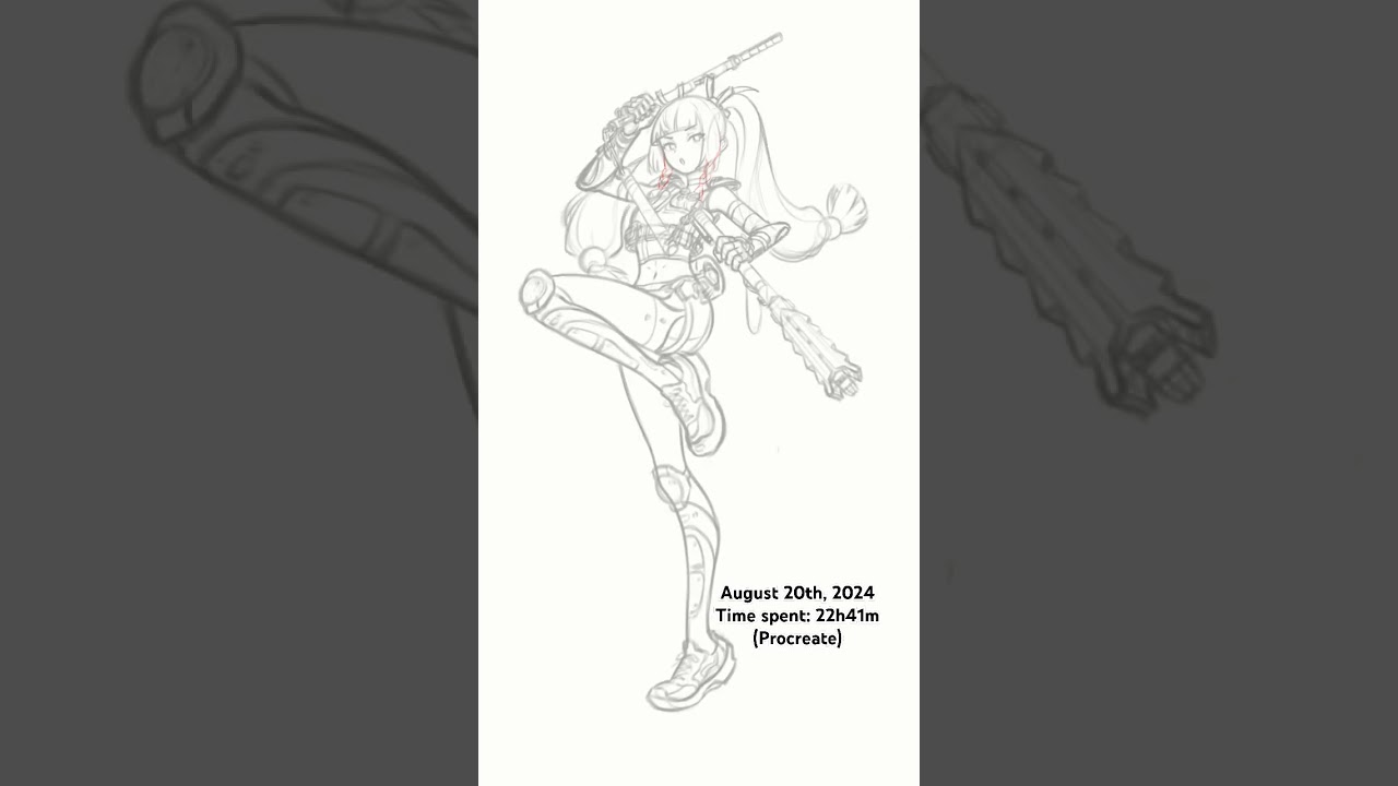 Longest I’ve ever spent on any drawings 💀 #art #qingyi #drawing #illustration #speedpaint #shorts