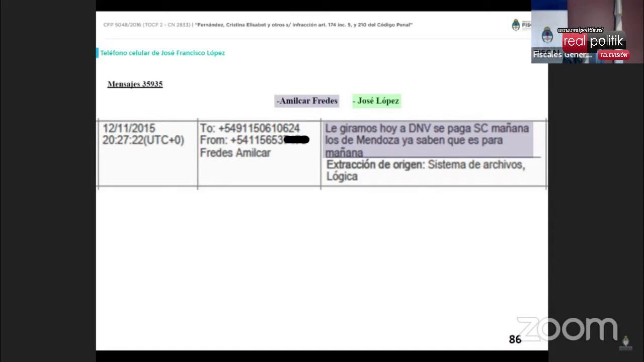 Diego Luciani, en el juicio contra CFK: "La asociación ilícita duró 12 años"