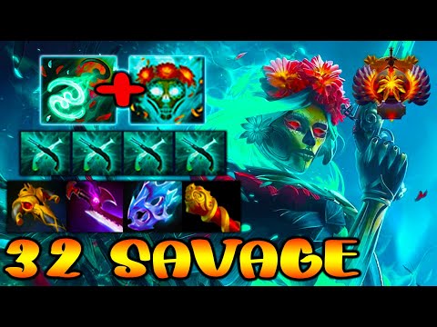 32 SAVAGE [ Muerta ] UPPER RANK BATTLE - INTENSE TEAM FIGHT - DOTA 2 GAMEPLAY