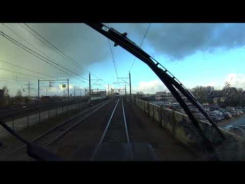 A train driver's view: Utrecht CS - Alkmaar, VIRM, 26-Nov-2017.