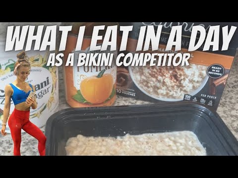 WHAT I EAT IN A DAY//as a bikini competitor