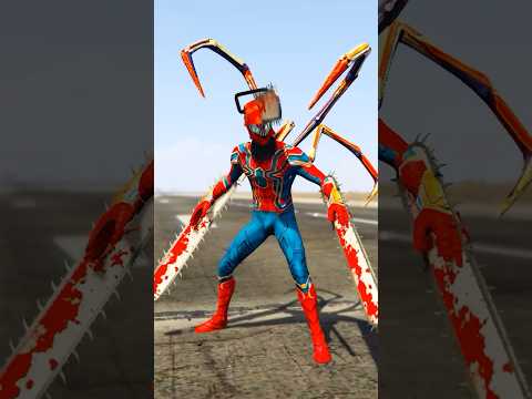 SPIDERMAN AS CHAINSAW MAN 🆚 ALL VENOM AND CARNAGE 🔥 #shorts #hulk #spiderman