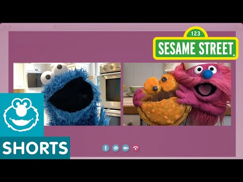 @Sesame Street: Cornmeal Pancakes | Cookie Monster Snack Chat with Carla Hall