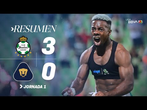 Santos Laguna 3-0 Pumas