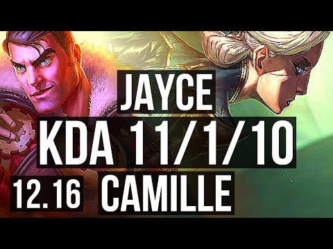 JAYCE vs CAMILLE (TOP) | 11/1/10, 600+ games, Dominating | KR Master | 12.16