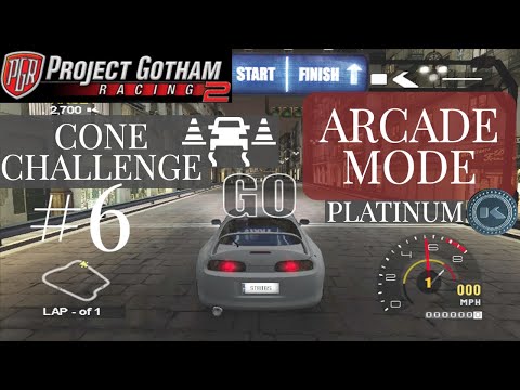 Project Gotham Racing 2 Arcade Mode Platinum  |  Let's Play  |  Cone Challenge #6