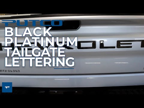 Putco Black Platinum Tailgate Lettering Kit