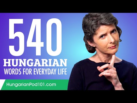 540 Hungarian Words for Everyday Life - Basic Vocabulary #27