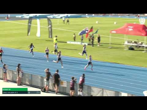Girls U15 200m Timed Final 3: 2022/23 State Track and Field Championships
