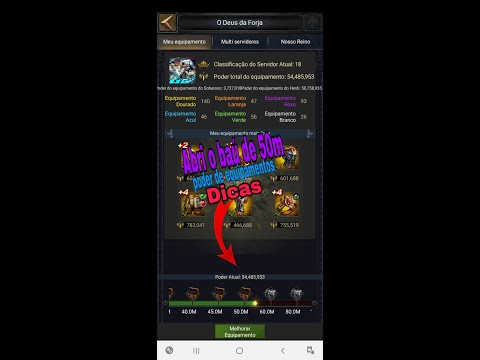 CLASH OF KINGS - Chegando ao baú de 50M poder de equipamentos - mostrando todos os heróis #Dicas