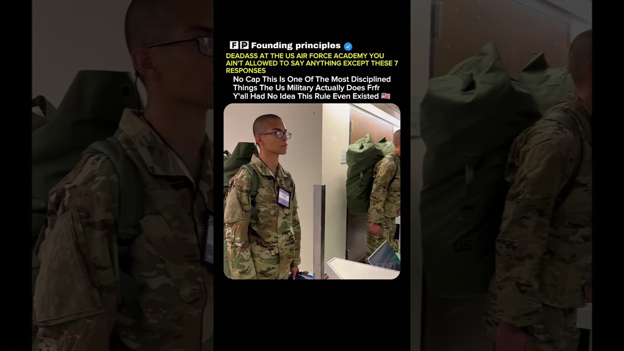 US Air Force cadets can only say 7 things 😳 #soldier #USA #USArmy #Military