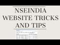 Nseindia Website Tricks And Tips