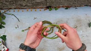 Σχοινί από κισσό how to make rope from ivy