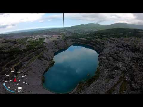 ZIP WORLD Velocity 2 - The fastest zip line in the world - WALES (GoPro Hero 7 Black)