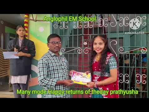 Birthday wishes to Prathyusha from Anglophil EM School 11-09-2025