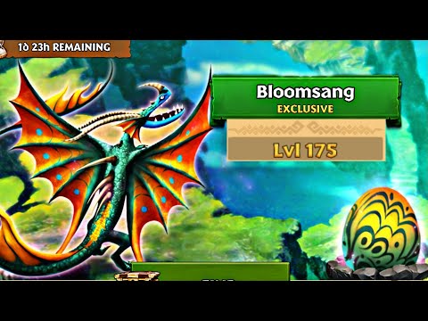 BLOOMSANG Max Level 175 Titan Mode - Exclusive Slither Song - Dragons: Rise of Berk