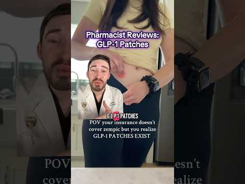 GLP-1 patches?!! Do they work or are they fake and unsafe. Pharmacist reviews #glp1 #weightloss