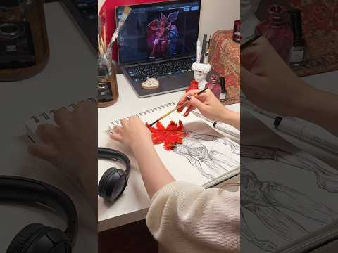 Stranger Things but make it healthy 🍊 #art #demogorgon #strangerthings